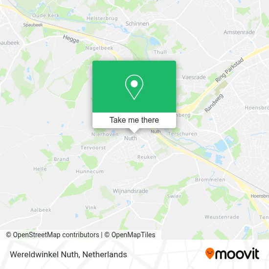 Wereldwinkel Nuth map