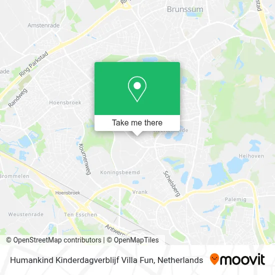 Humankind Kinderdagverblijf Villa Fun map