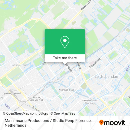 Main Insane Productions / Studio Penp Florence map