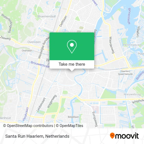 Santa Run Haarlem map