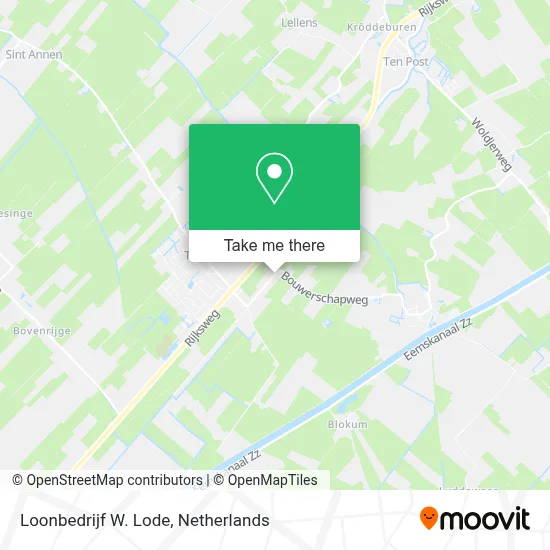 Loonbedrijf W. Lode map