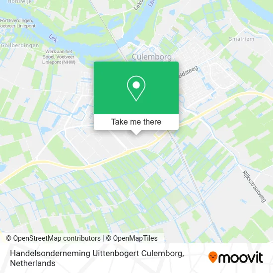 Handelsonderneming Uittenbogert Culemborg map