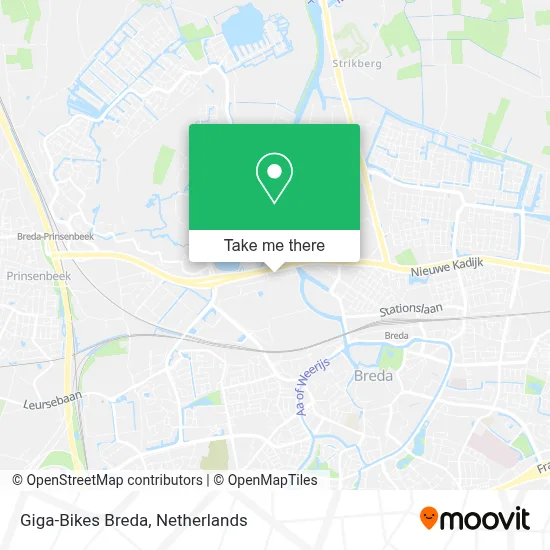 Giga-Bikes Breda map