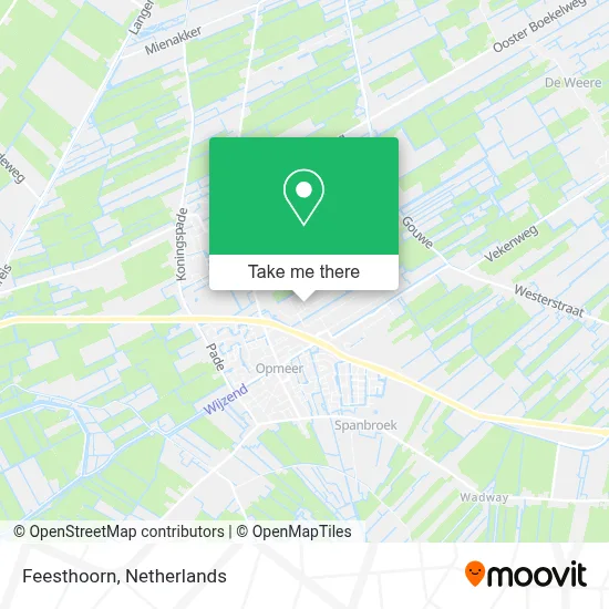 Feesthoorn map