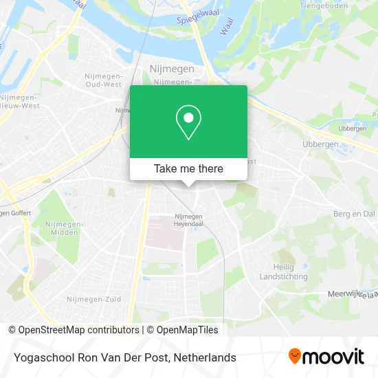 Yogaschool Ron Van Der Post map