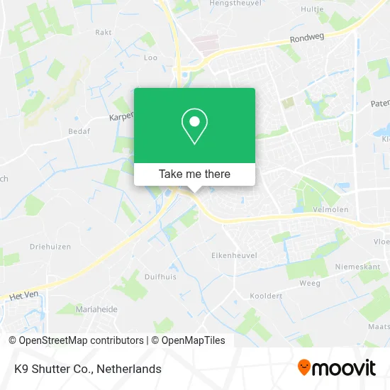 K9 Shutter Co. map
