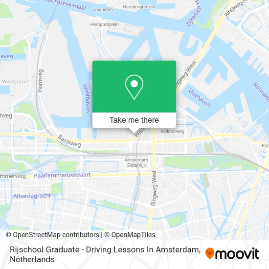 Rijschool Graduate - Driving Lessons In Amsterdam map