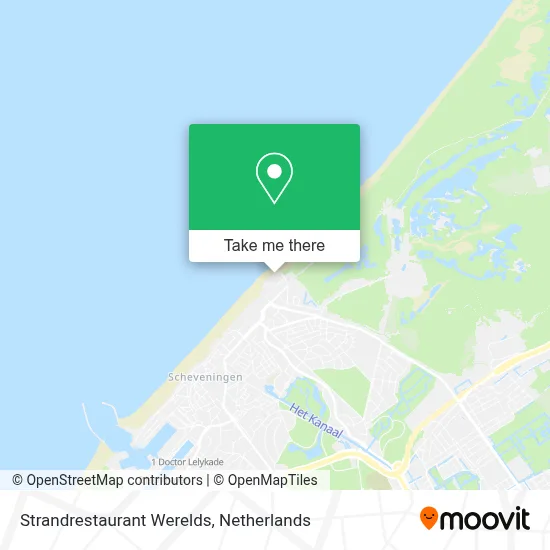 Strandrestaurant Werelds map