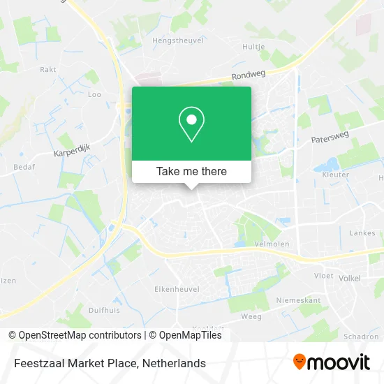 Feestzaal Market Place map