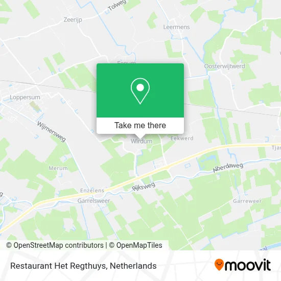 Restaurant Het Regthuys map
