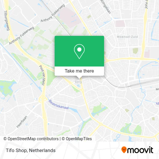 Tifo Shop map