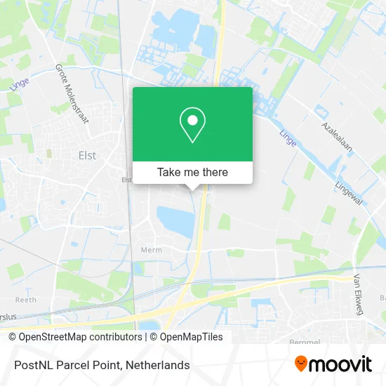 Postnl Pakketpunt map