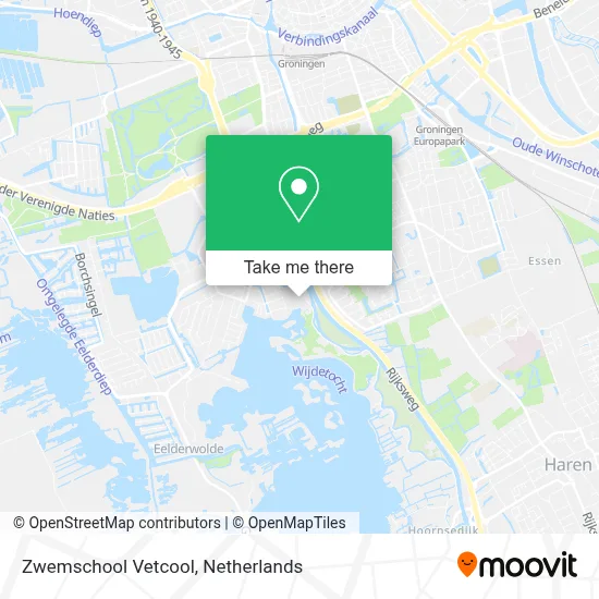 Zwemschool Vetcool map