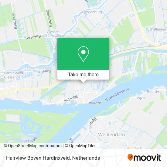 Hairview Boven Hardinxveld map