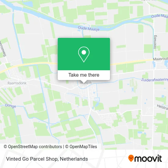 Vinted Go Parcel Shop Karte