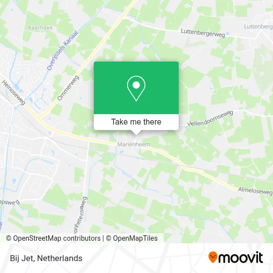 Bij Jet map