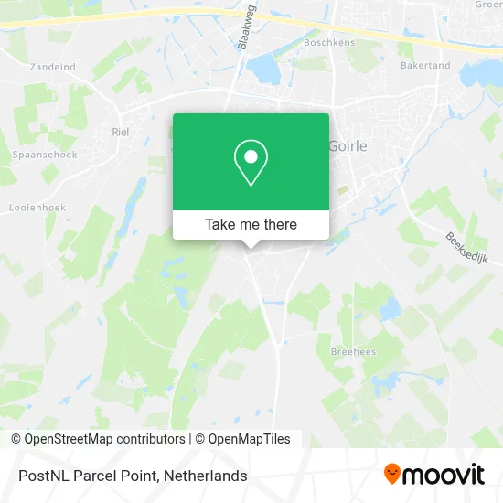 Postnl Pakketpunt map