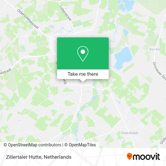 Zillertaler Hutte map