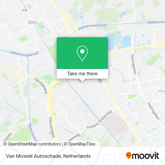 Van Mossel Autoschade map