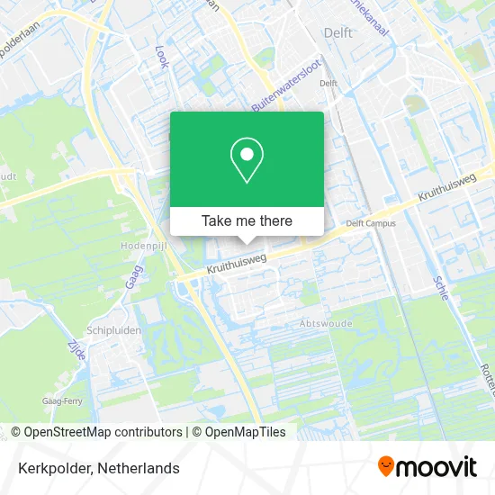 Kerkpolder map