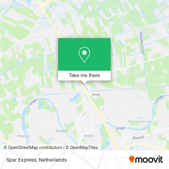 Spar Express map