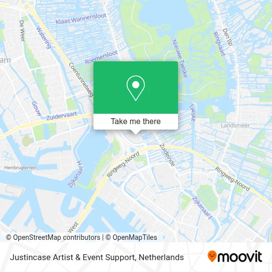 Justincase Artist & Event Support map