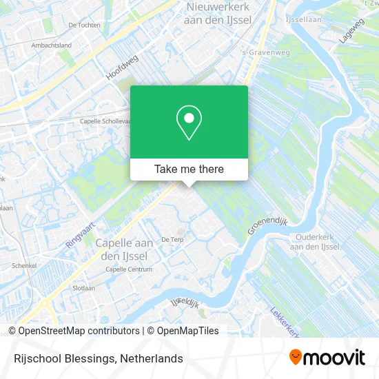 Rijschool Blessings map