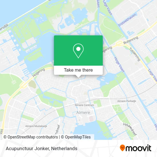 Acupunctuur Jonker map
