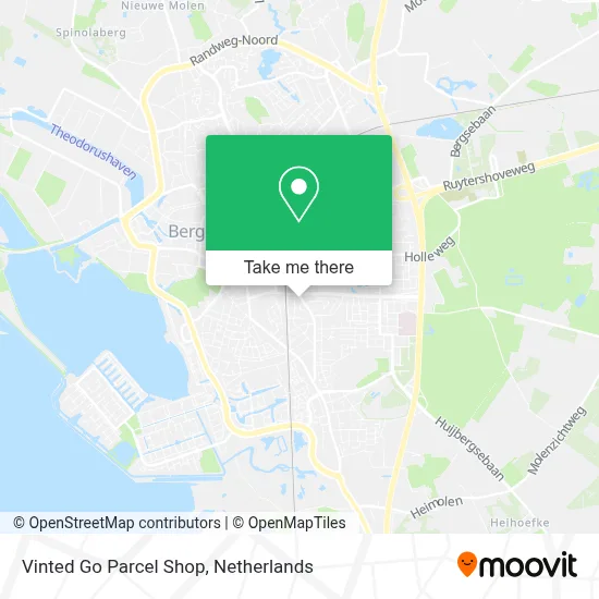 Vinted Go Parcel Shop map