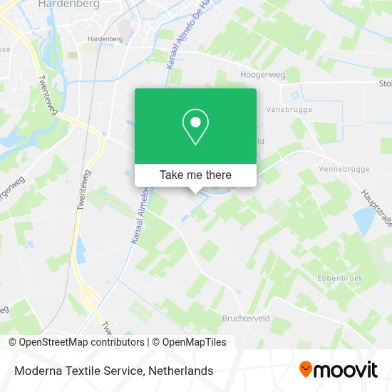 Moderna Textile Service map