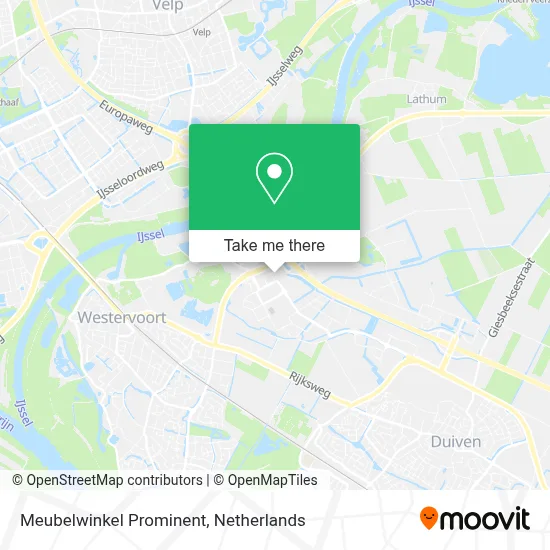 Meubelwinkel Prominent map