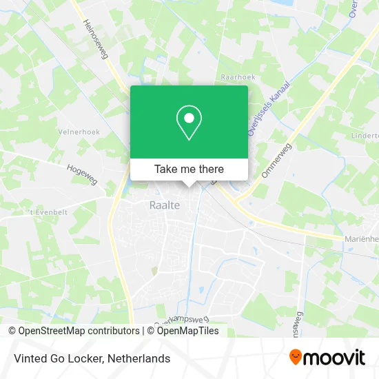 Vinted Go Locker map