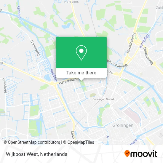 Wijkpost West map