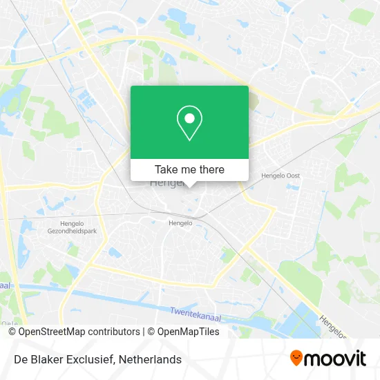 De Blaker Exclusief map