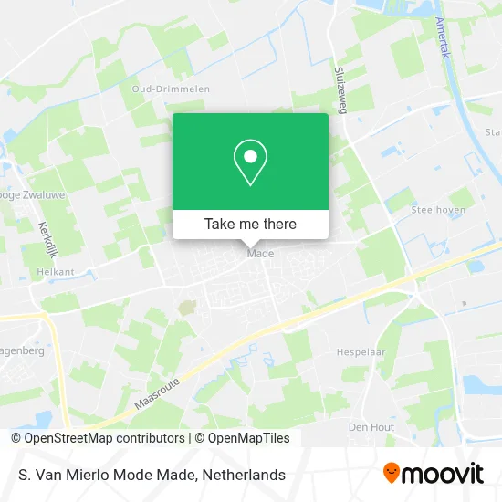 S. Van Mierlo Mode Made map