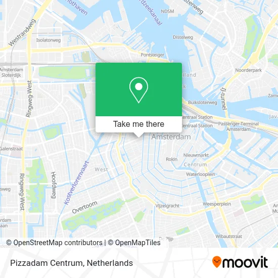 Pizzadam Centrum map