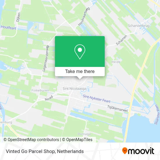 Vinted Go Parcel Shop Karte