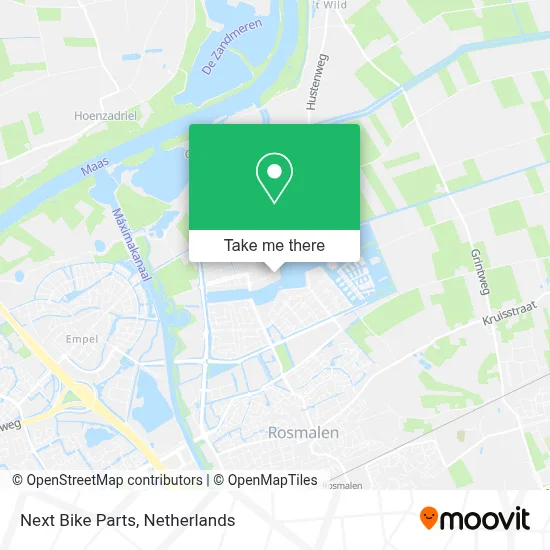 Next Bike Parts map