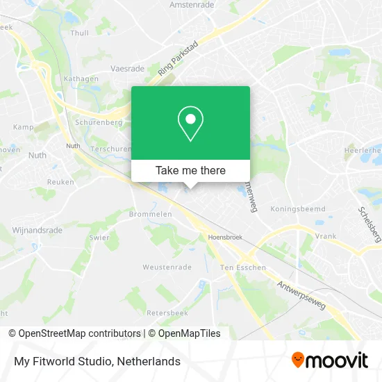 My Fitworld Studio map