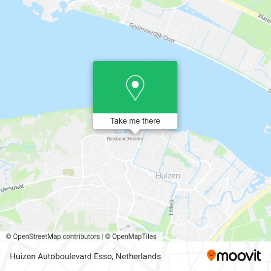 Huizen Autoboulevard Esso map