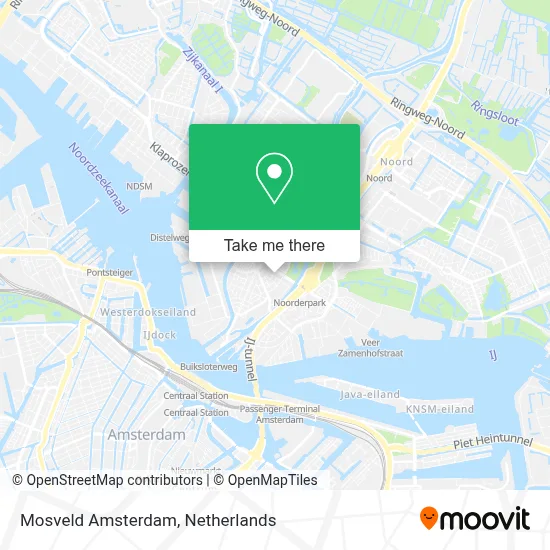 Mosveld Amsterdam map