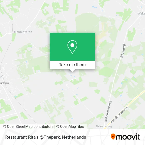Restaurant Rita's @Thepark map