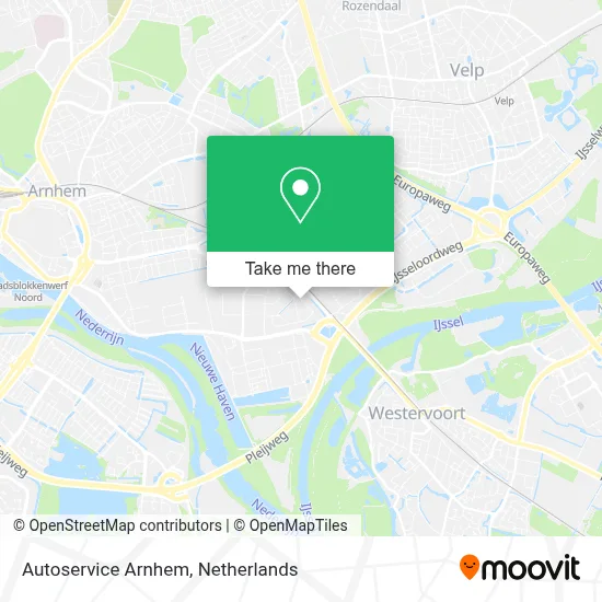 Autoservice Arnhem map