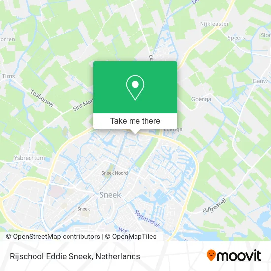 Rijschool Eddie Sneek map