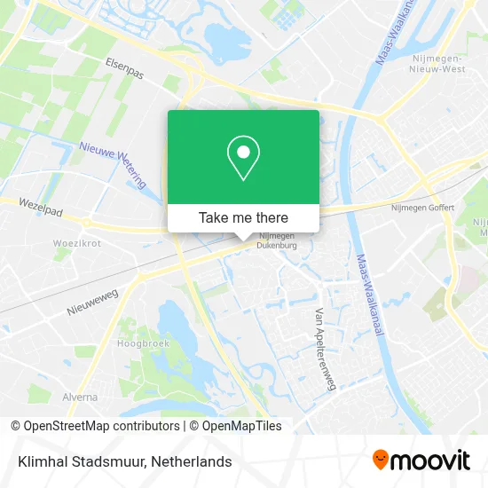 Klimhal Stadsmuur map