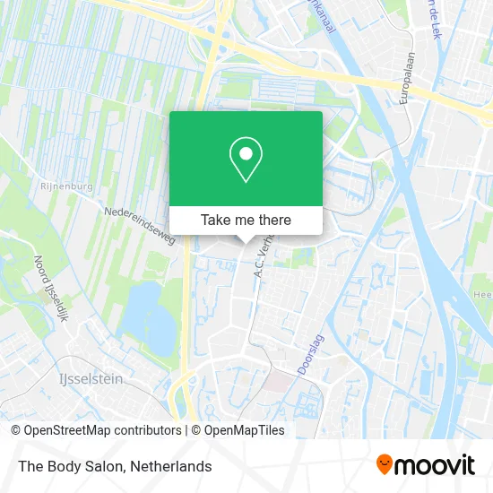 The Body Salon map