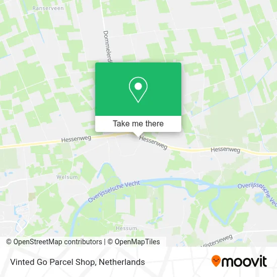 Vinted Go Parcel Shop Karte