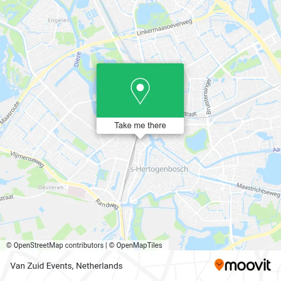 Van Zuid Events map