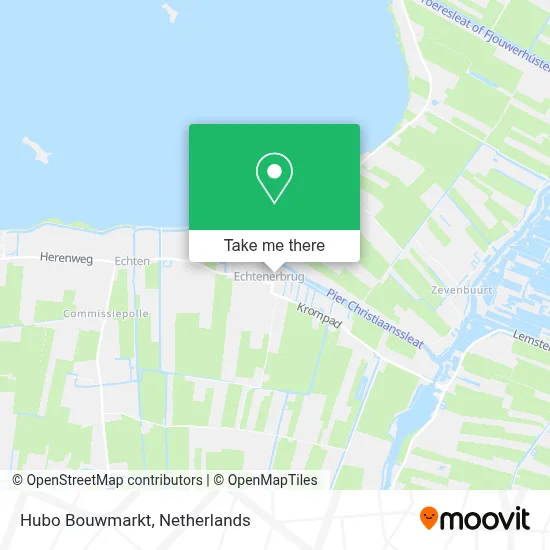 Hubo Bouwmarkt map