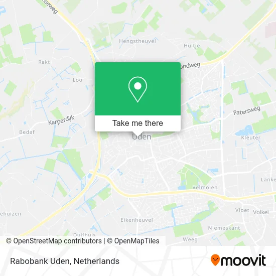 Rabobank Uden map